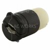 Ac Works NEMA L6-15R 15A 250V 3-Prong Locking Female Connector with UL, C-UL Approval ASL615R